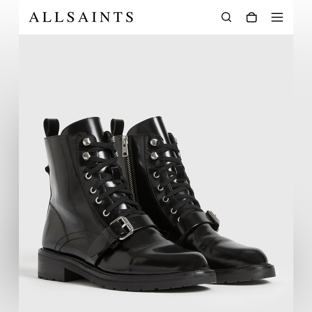 All Saints Donita combat boots. Sold out style
